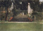 Fernand Khnopff The Garden in Famelettes oil painting reproduction